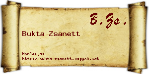 Bukta Zsanett névjegykártya